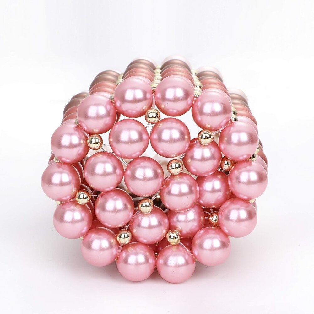 Luxury Handmade Pearl Beaded Evening Bag – Perfect for Weddings & Formal Events - Picture 6 of 7